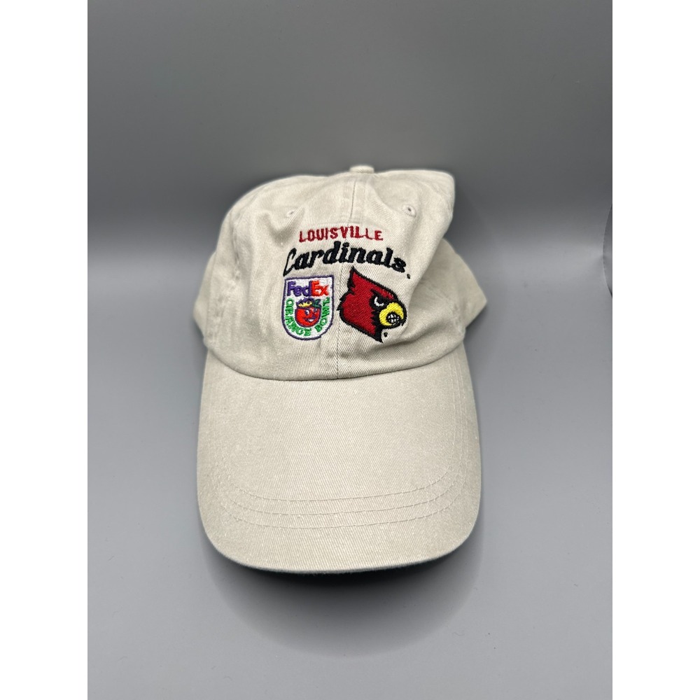 The Game Louisville Cardinals FedEx Orange Bowl Hat Baseball Cap Beige Adjust